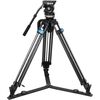 SIRUI Tripé de Carbono SQ75 com Cabeça de Fluida VHS-10 + Mid-Level Spreader SV-FM