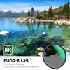 K&F CONCEPT Filtro Polarizador Nano-X MRC CPL 37mm
