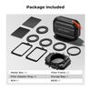 K&F CONCEPT Kit Matte Box + 2 Filtros Quadrados ND4 + ND32