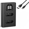 K&F CONCEPT Carregador Duplo para Baterias Sony NP-BX1