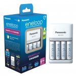 ENELOOP Plastic FREE Pro Carregador BQ-CC55 + 4 Pilhas AA 2000mAh - Branco
