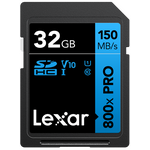 LEXAR Professional SDHC 800x 150MB/s Classe 10 U1 UHS-I 4K - 32GB