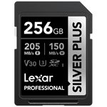 LEXAR Professional SDXC Silver Plus 205MB/s U3 UHS-I 4K - 256GB