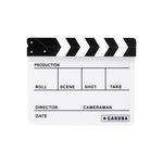 CARUBA Claquete de Cinema Profissional Director Branco 24.5x30cm