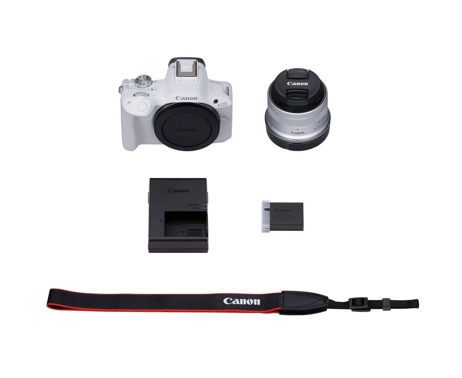 CANON EOS R50 + RF-S 18-45mm (Branco)