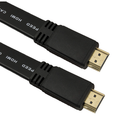 ESPERANZA Cabo " Flat " HDMI Dourado 3D V1.4b 4Kx2K Macho /HDMI Macho - 3m