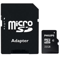 PHILIPS microSDHC Classe 10 U1 UHS-I + Adaptador - 32GB