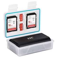 JJC Estojo para Baterias SD / microSD / Ricoh DB110 / Canon B-NB13L BC-5