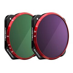 FREEWELL VND Conjunto 2 Filtros ND64-512 + ND2-32 para DJI Mavic 3