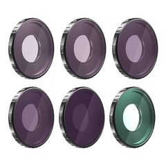 FREEWELL All Day Conjunto de 6 Filtros ND8/PL + ND16/PL + ND32/PL + ND64/PL + ND1000 + UV para DJI Action 3