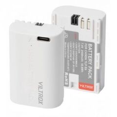 ​VILTROX Bateria TLP-E6 2400mAh com porta USB-C