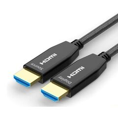 COLORCABLE Cabo Fibra &Oacute;tica Dourado HDMI M/M 2.0 4K - 30m