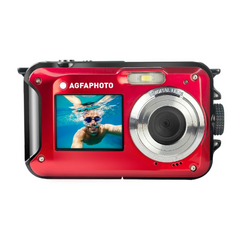 AGFAPHOTO C&acirc;mera Digital Waterproof WP8000 - Vermelho