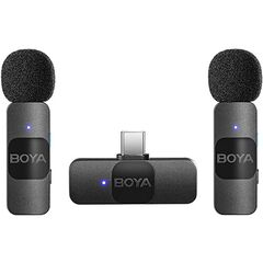 BOYA Microfone Lapela Duplo Wireless BY-V20 USB-C