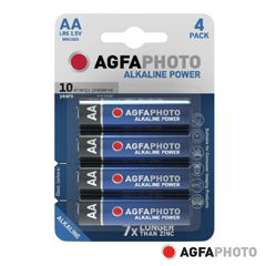 AGFAPHOTO Pilha Alcalina LR6/AA 1.5V - 4 Unidades