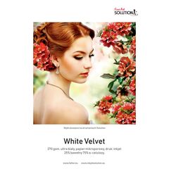 SOLUTION Papel para Impressora Jacto de Tinta White Velvet A4 (270g/m2) - 25 Folhas