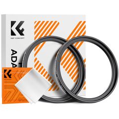 K&F CONCEPT Adaptador de Filtro Step-Up 55mm - 58mm + 2 Panos de Limpeza