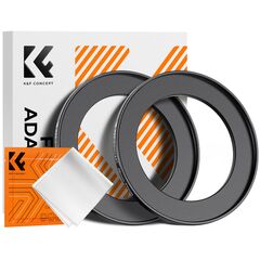 K&F CONCEPT Adaptador de Filtro Step-Up 58mm - 77mm + 2 Panos de Limpeza