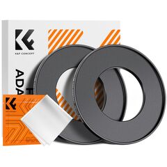 K&F CONCEPT Adaptador de Filtro Step-Up 49mm - 82mm + 2 Panos de Limpeza