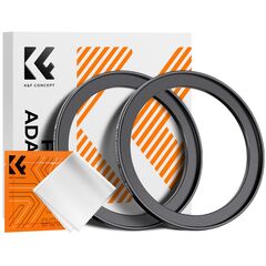 K&F CONCEPT Adaptador de Filtro Step-Up 72mm - 82mm + 2 Panos de Limpeza