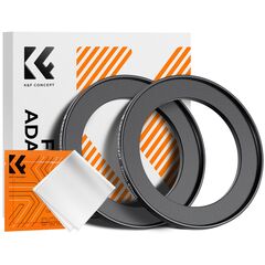 K&F CONCEPT Adaptador de Filtro Step-Up 52mm - 67mm + 2 Panos de Limpeza