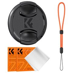 K&F CONCEPT Tampa de Lente Com Cordão Anti-Perda - 82mm