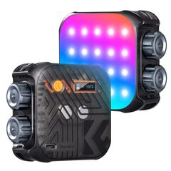 K&F CONCEPT Iluminador LED RGB - Preto