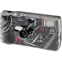 COLORLINE C&acirc;mera Descart&aacute;vel "Love" Preta 400 - 27exp