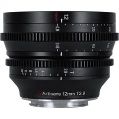 7ARTISANS 12mm T2.9 Vision Cinema para Micro 4/3 - Preto