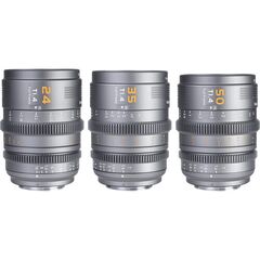 SIRUI Kit 3 Objetivas Vision Prime 1 Cine T1.4 Full Frame 24mm / 35mm / 50mm - Cinza