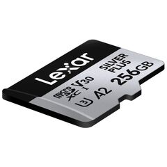 LEXAR Micro SDXC Silver Plus 205Mb/s Classe 10 V30 U3 UHS-I - 256GB