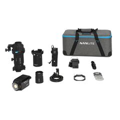 NANLITE Kit Iluminador LED Bi-Color FORZA 60B II + Lente de Proje&ccedil;&atilde;o PJ-FMM (19&deg; e 36&deg;)