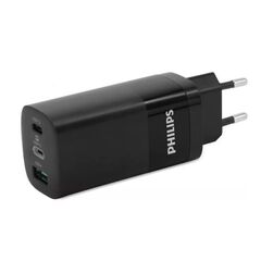 PHILIPS Carregador USB-A + Duplo USB-C PD QC 65W
