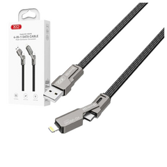 XO Cabo Convert&iacute;vel USB-A + USB-C + Lightning