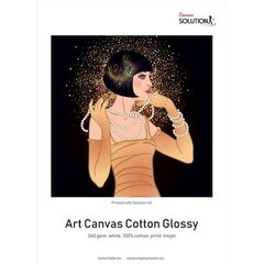 SOLUTION Tela para Impressoras a Jato de Tinta - Cotton GLOSSY 360g/m&sup2; - Rolo de 61cmx18m