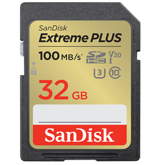 ​SANDISK Extreme PLUS SDHC 100MB/s Classe 10 V30 U3 UHS-I - 32GB