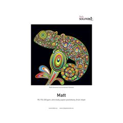 SOLUTION Papel para Impressora Jato de Tinta MATT Ultra White A3 (230g/m2) - 50 Folhas