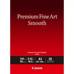 CANON Papel para Impressora Jato de Tinta Premium Fine Art Smooth FA-SM2 A3 - 25 folhas