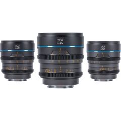 SIRUI Kit Nightwalker 24mm, 35mm, 55mm T1.2 S35 Micro 4/3 - Cinza