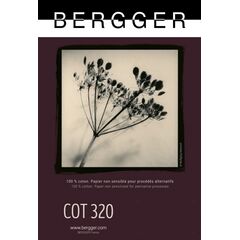 BERGGER Papel de Algod&atilde;o COT 320 g/m&sup2; 20.3X25.4cm - 25 Folhas