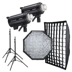 GODOX Kit Duplo Flash de Estúdio DP400III