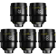 DZO FILM Kit Arles Prime 25mm, 35mm, 50mm, 75mm, 100mm T1.4 PL-Mount