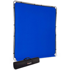 MANFROTTO EzyFrame Fundo de Tecido Com Suporte Smoke Azul 2 x 2.3 m