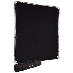 MANFROTTO EzyFrame Fundo de Tecido Com Suporte Smoke Preto 2 x 2.3 m