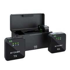 BLITZWOLF Microfone Wireless BW-SX63 (2TX + 1RX + CX)