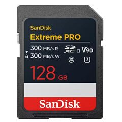 SANDISK Extreme Pro SDHC 300MB/s Classe10 V90 U3 UHS-II - 128GB