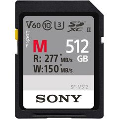 SONY M SDXC SF-M512 277MB/s Classe 10 U3 UHS-II 4K - 512GB