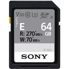 SONY SDXC E Series 270MB/s Classe 10 V60 UHS-II - 64GB