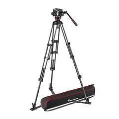 MANFROTTO Cabe&ccedil;a Esf&eacute;rica 504X com Trip&eacute; Duplo de Carbono e Estabiliza&ccedil;&atilde;o ao N&iacute;vel do Solo