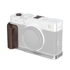 SMALLRIG 6236 L-Bracket com Punho de Madeira para Fujifilm X-E5 - Ebony/Prata